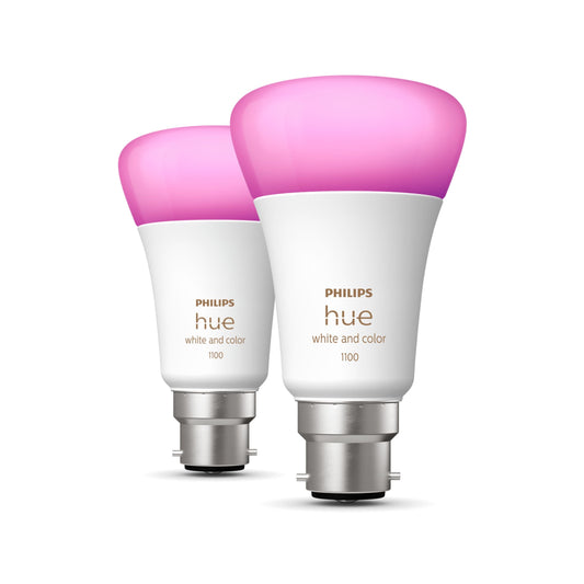 Philips Hue White & Colour Ambiance B22 – 2 бр. 1100 lm