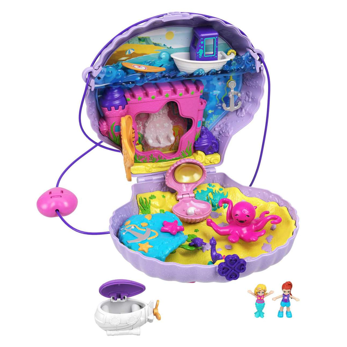 Polly Pocket GNH11 Tiny Power Seashell Purse