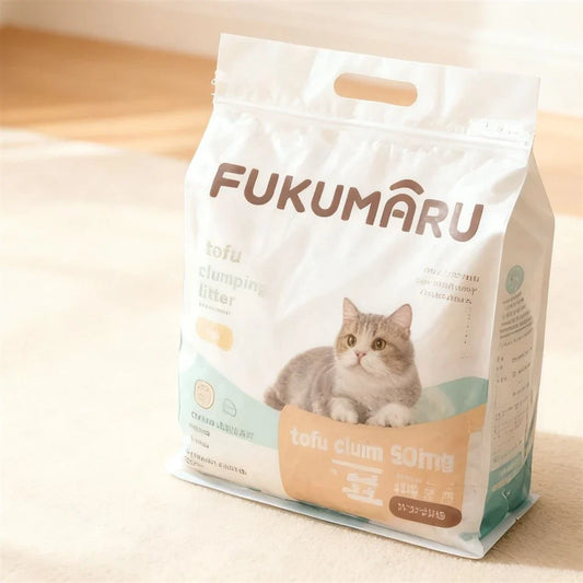 FUKUMARU – котешка тоалетна от тофу, без аромат, 10,8 кг