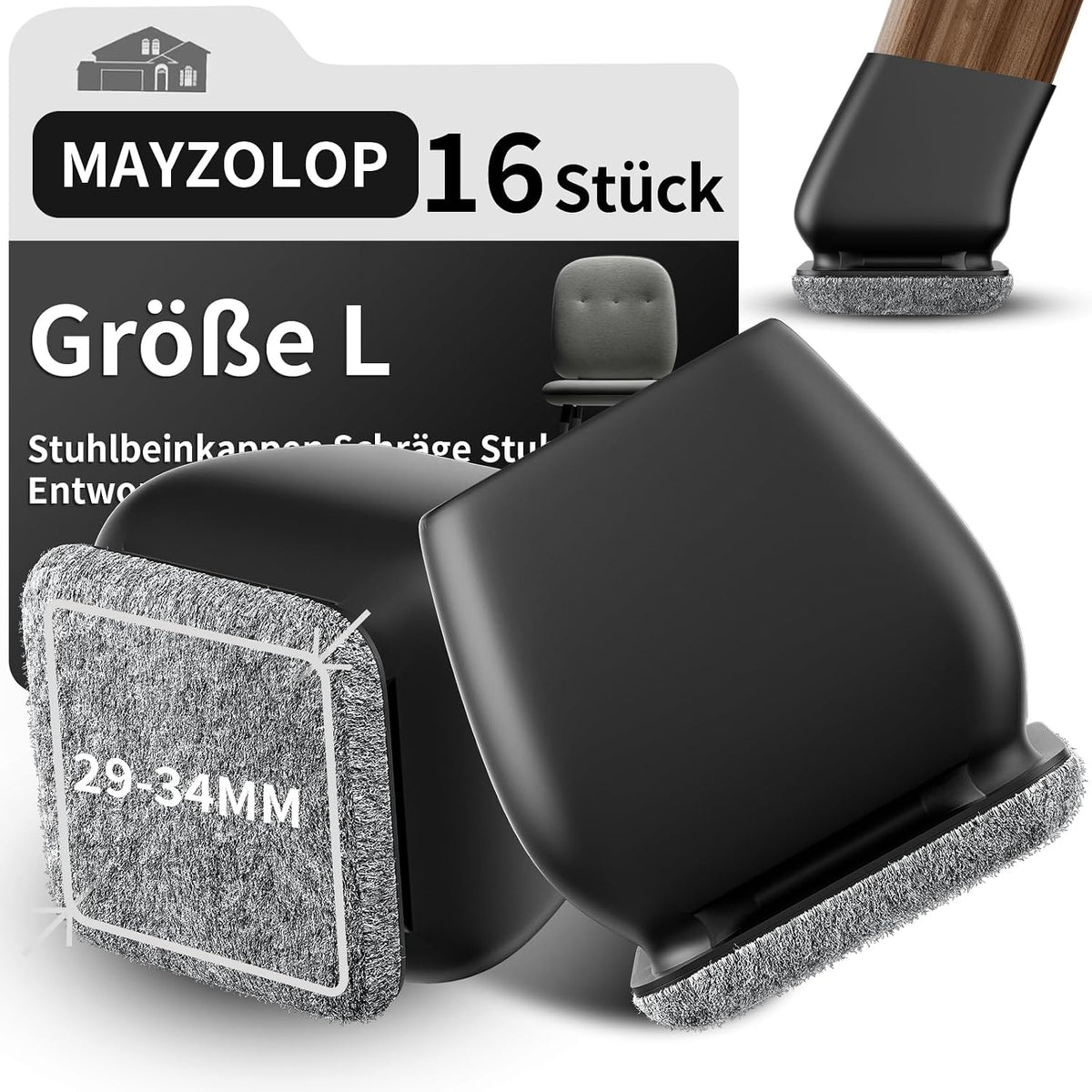 MAYZOLOP 16 капачки за крака на столове