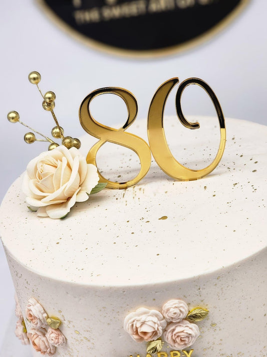 Cake Topper 80 – декорация за 80-ти рожден ден