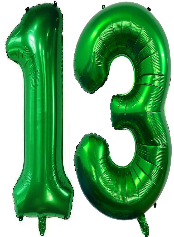 Зелен балон с цифра 13, 40 инча