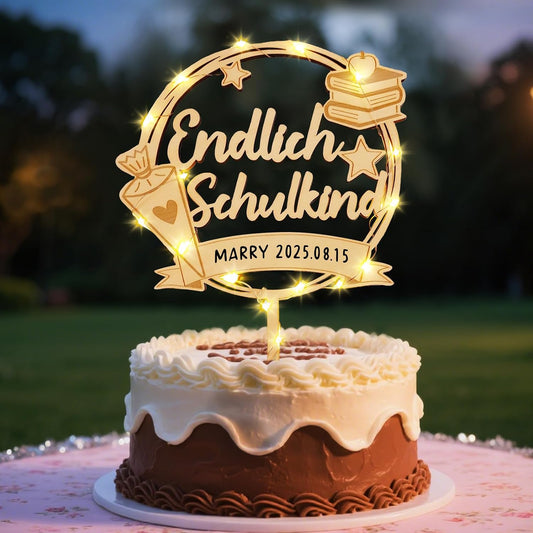Cake Topper Einschulung – декорация за първи учебен ден