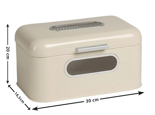 Echtwerk Retro bread box cream 30 x 20 x 16.5 cm