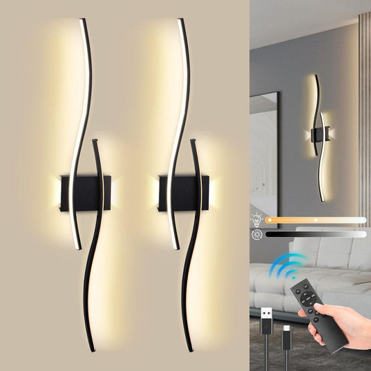 FULEN – комплект 2 бр. безжични LED стенни лампи, бели