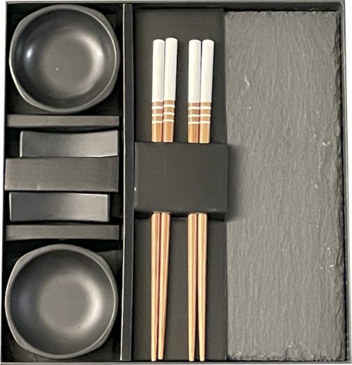 Jade Temple sushi serving set for two
