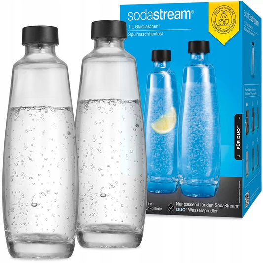 SodaStream Duo 2 glass bottles 1 L