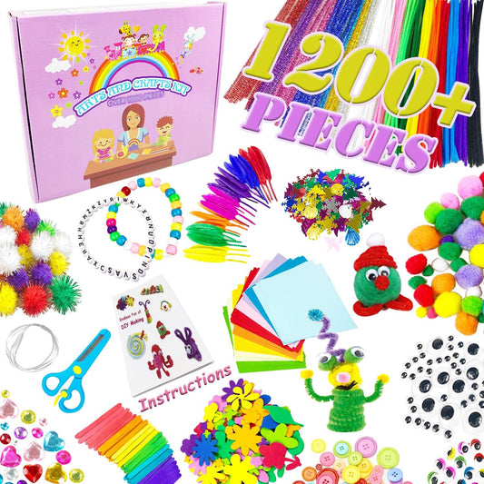 Tmefoy 1200+ piece DIY craft kit for children