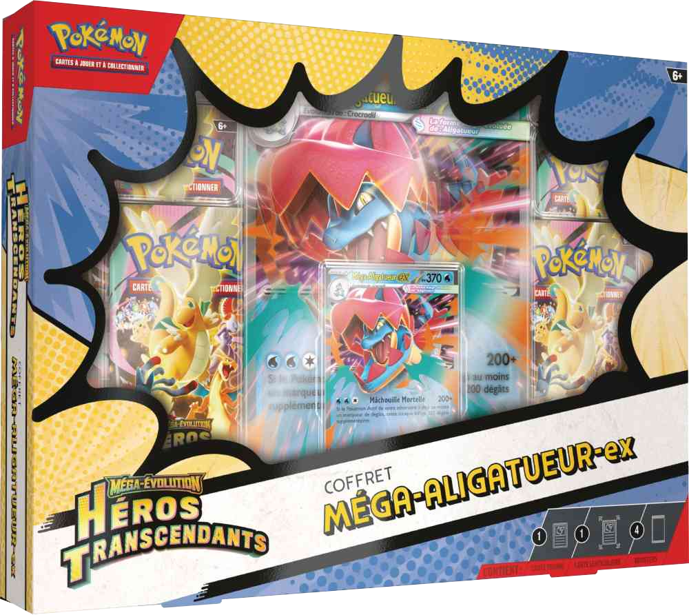 Pokémon Mega Evolution – Héros Transcendants – Mega-Aligatueur-ex