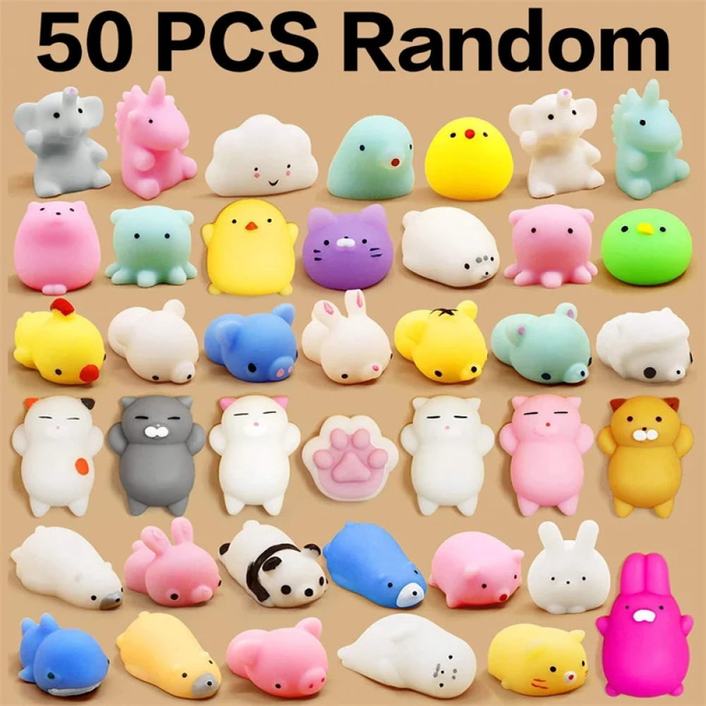 Aiyouwei – 50 броя Mochi Squishy сензорни играчки