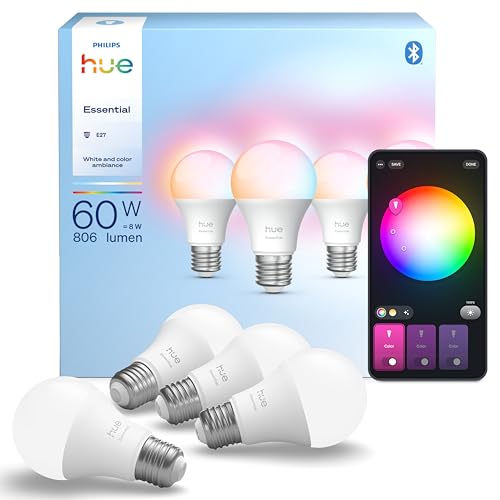 Очаквай скоро • Philips Hue Essential A60 – LED крушки, комплект 4 бр.