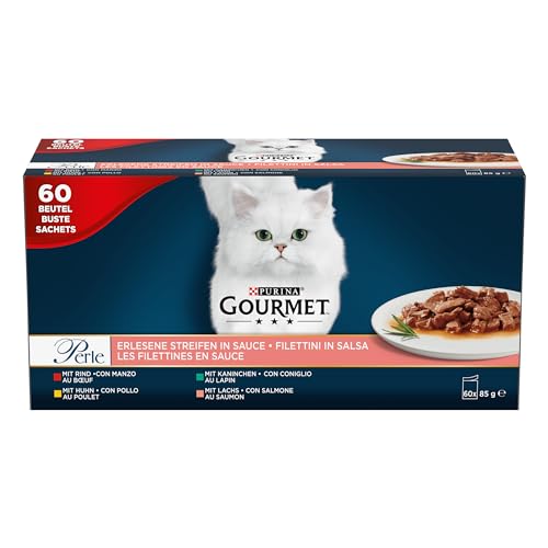 Очаквай скоро • Gourmet Perle – мокра храна за котки, 60×85 г