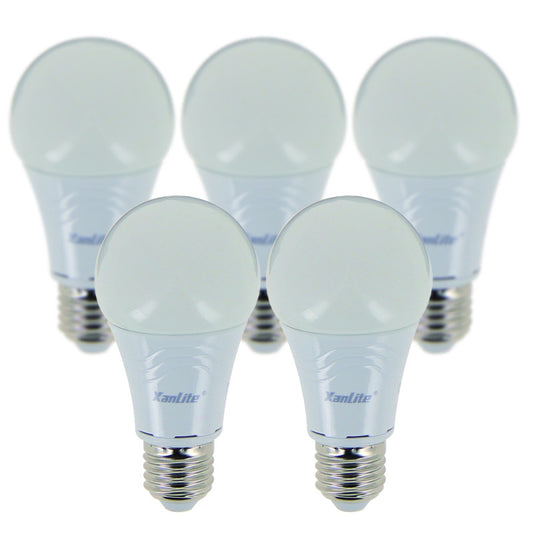 Xanlite PACK5EE806G 5 LED E27 bulbs 9 W 806 lm warm white
